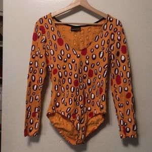 Nooworks amoeba print bodysuit